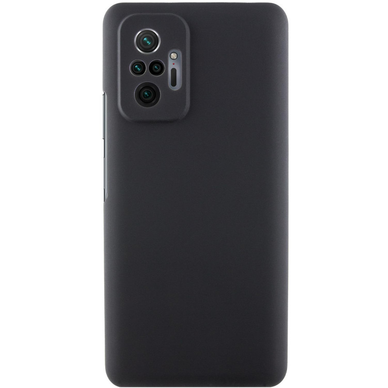 Чехол Silicone Cover Lakshmi Full Camera (AAA) для Xiaomi Redmi Note 10 Pro / 10 Pro Max (Черный / Black)