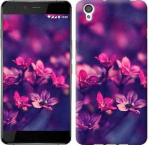 Чехол Пурпурные цветы для OnePlus X