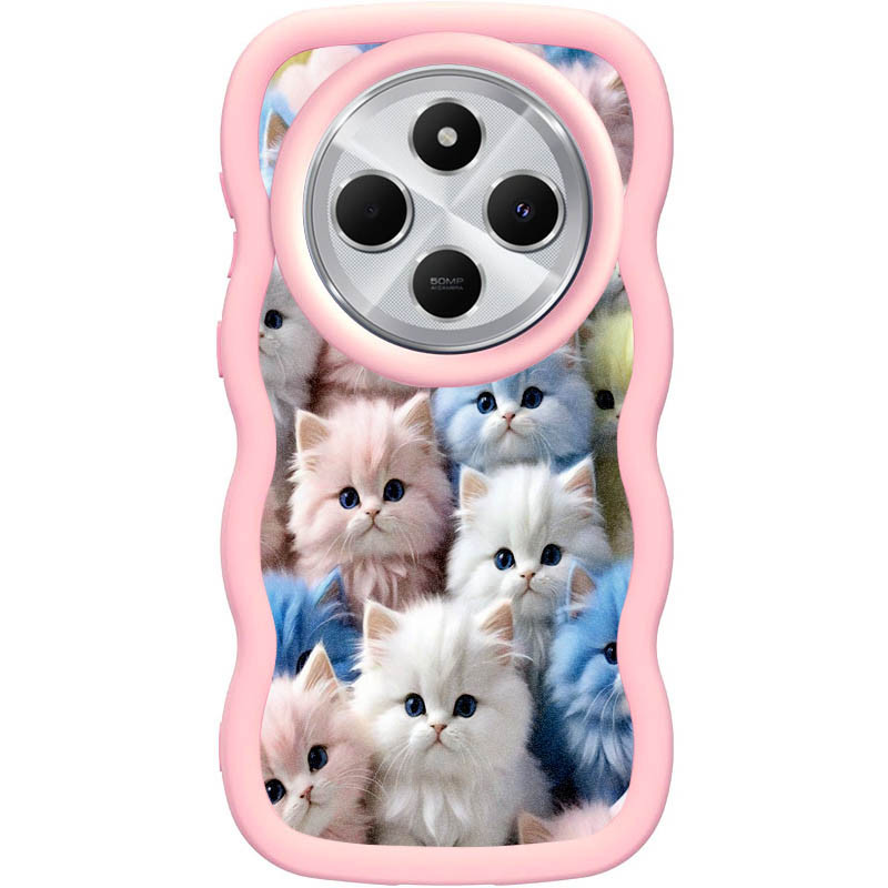 Чохол TPU Cloudy Pictures на Xiaomi Redmi 14C / A4 5G / Poco C75 4G/5G (Kittens)