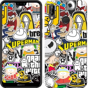 

Чохол Popular logos на Huawei P20 Lite 687854