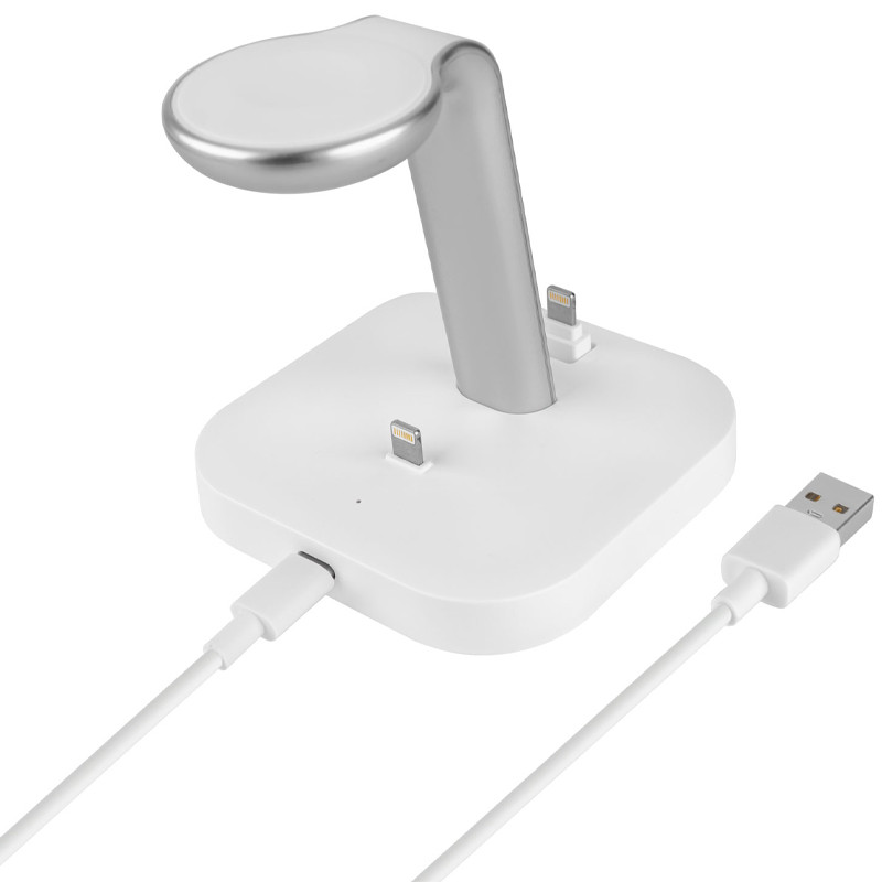 Фото БЗП Hoco CW43 Graceful 3-in-1 (White) на vchehle.ua