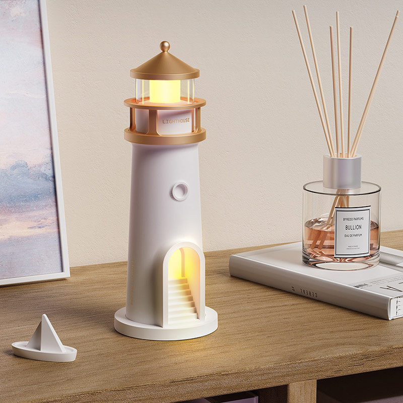 Проектор-нічник A08 Lighthouse 2in1 + Bluetooth колонка (White) в магазині vchehle.ua
