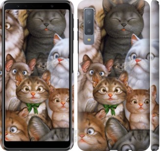 

Чехол коты для Samsung Galaxy A7 (2018) A750F 757639