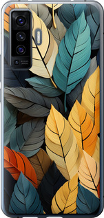 

Чохол Кольорове листя на Vivo X50 1629435