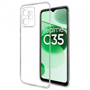 TPU чехол Epic Transparent 1,5mm Full Camera для Realme C35