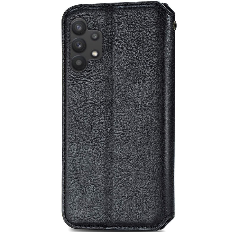 Фото Кожаный чехол книжка GETMAN Cubic (PU) для Samsung Galaxy A32 5G (Черный) на vchehle.ua