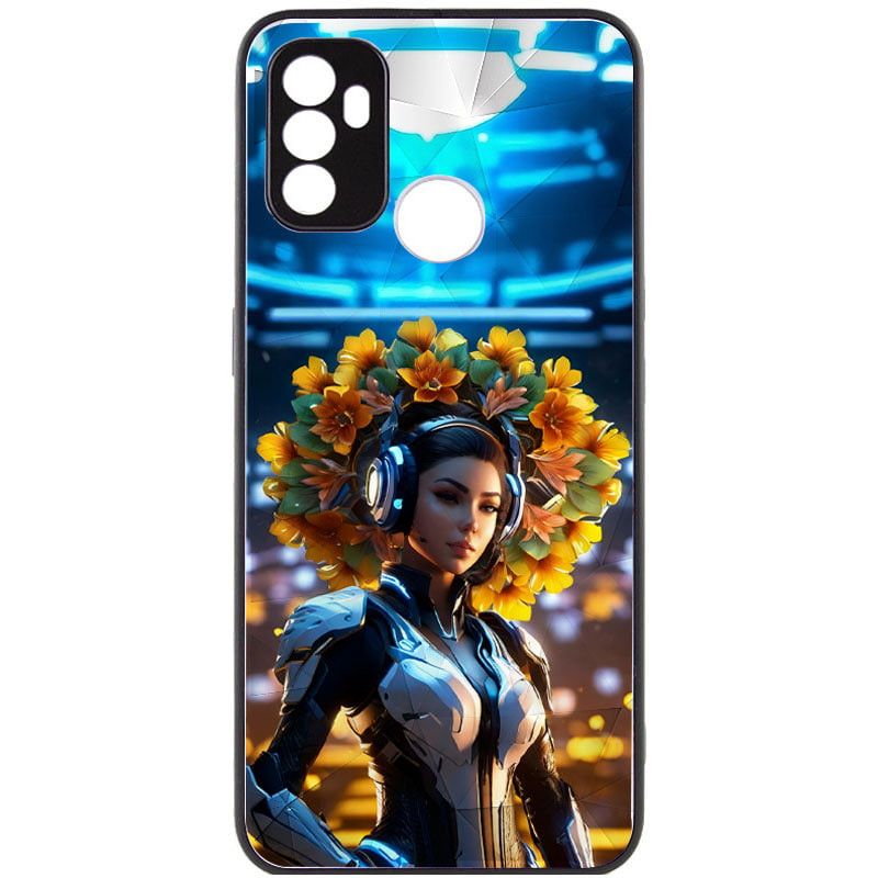 TPU+PC чохол Prisma Ladies на Oppo A53 / A32 / A33 (Cyberpunk)