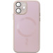 Чохол TPU+Glass Sapphire Midnight with Magnetic Safe на Apple iPhone 12 (6.1") (Рожевий / Pink Sand)