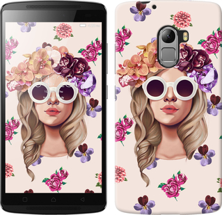 

Чехол Девушка с цветами v2 для Lenovo A7010 190265
