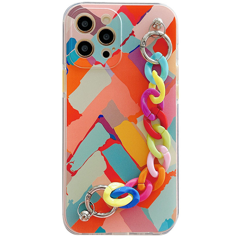 

TPU + PC чохол Colorspot з ремінцем-ланцюгом на Apple iPhone 12 Pro (6.1") (Lines) 1186940
