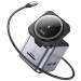 Переходник HUB Hoco HB49 Effortless 9in1 100W с БЗУ (Metal gray) в магазине vchehle.ua
