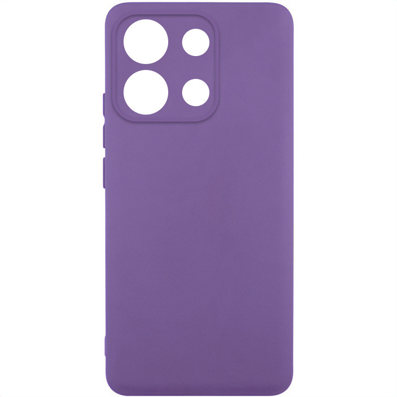 Чохол TPU GETMAN Liquid Silk Full Camera на Xiaomi Redmi Note 13 Pro 4G (Фіолетовий / Amethyst)
