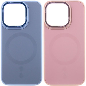 Чехол TPU+Glass Sapphire Midnight Open Camera with Magnetic Safe для Apple iPhone 15 Pro (6.1")