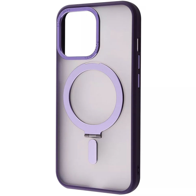 TPU+PC чехол WAVE Attraction case with Magnetic Safe для Apple iPhone 14 (6.1") (Purple)