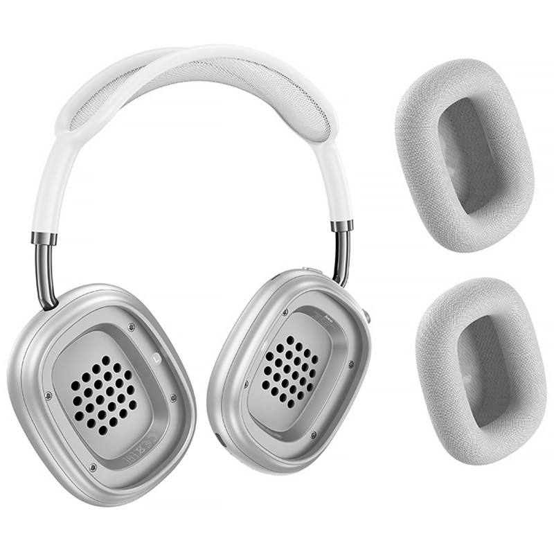 Фото Накладные беспроводные наушники Hoco W65 Plus Happy ANC (Silver) в магазине vchehle.ua