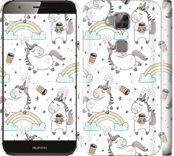 

Чехол Единорог и кофе для Huawei G7 Plus 841073
