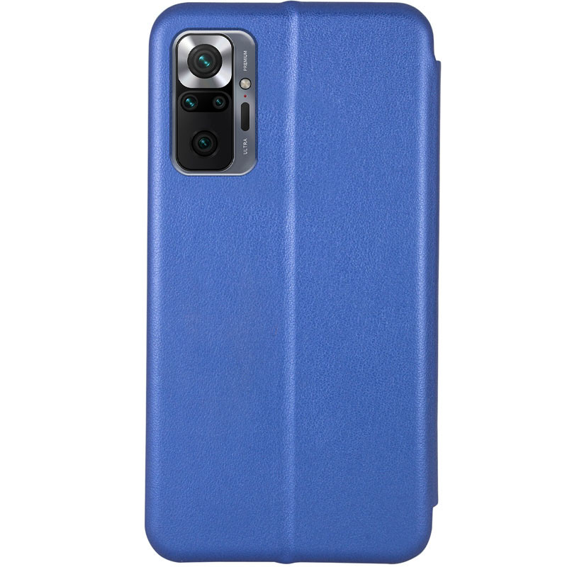 Фото Кожаный чехол-книжка Classy для Xiaomi Redmi Note 10 Pro / 10 Pro Max (Синий) на vchehle.ua