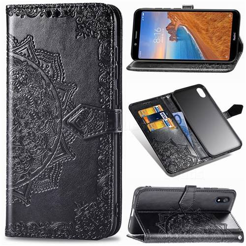 Фото Шкіряний чохол-книжка Art Case з візитницею на Xiaomi Redmi 7A (Чорний) на vchehle.ua