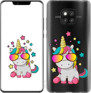 

Чехол Единорог в очках для Huawei Mate 20 Pro 911914