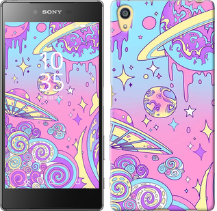 Чехол Розовая галактика для Sony Xperia Z5 E6633