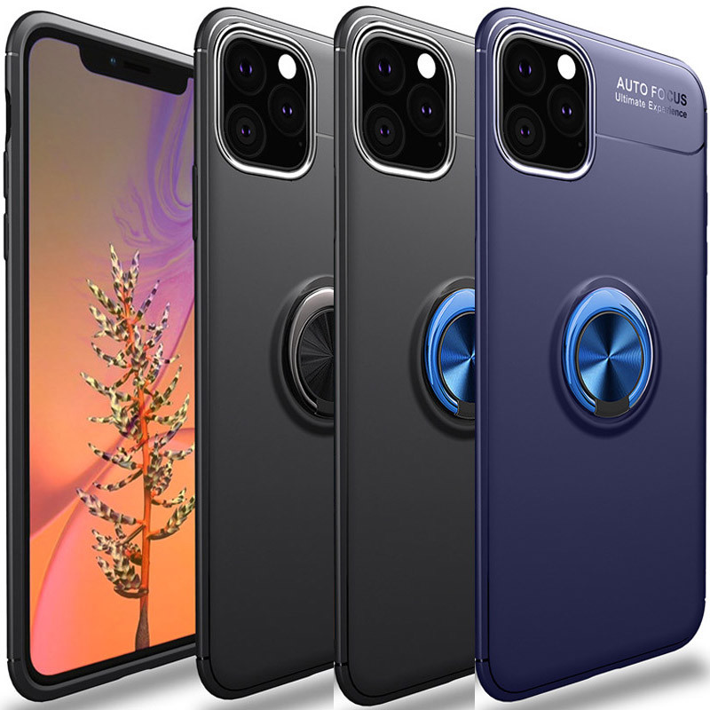 TPU чехол Deen ColorRing под магнитный держатель (opp) для Apple iPhone 12 Pro / 12 (6.1")