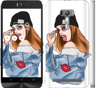 

Чехол Девушка v3 для Asus ZenFone Selfie ZD551KL 843259