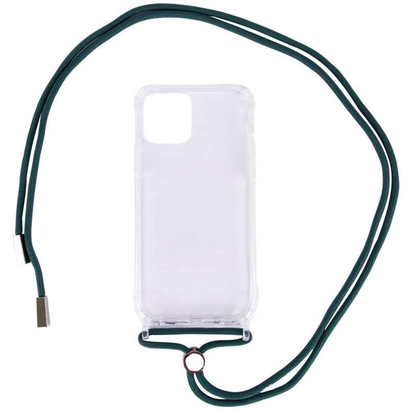 

Чохол TPU Crossbody Transparent на Apple iPhone 12 Pro Max (6.7") (Зелений / Forest green) 1100858