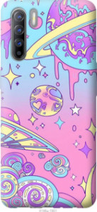 Чехол Розовая галактика для Oppo Reno 3