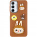 Фото Чохол TPU Leather Toys на Samsung Galaxy A15 4G/5G / M15 5G (Labubu / Brown) на vchehle.ua