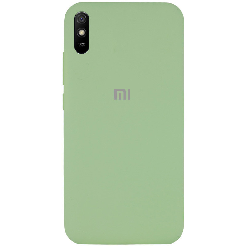 Чехол Silicone Cover Full Protective (AA) для Xiaomi Redmi 9A (Мятный / Mint)