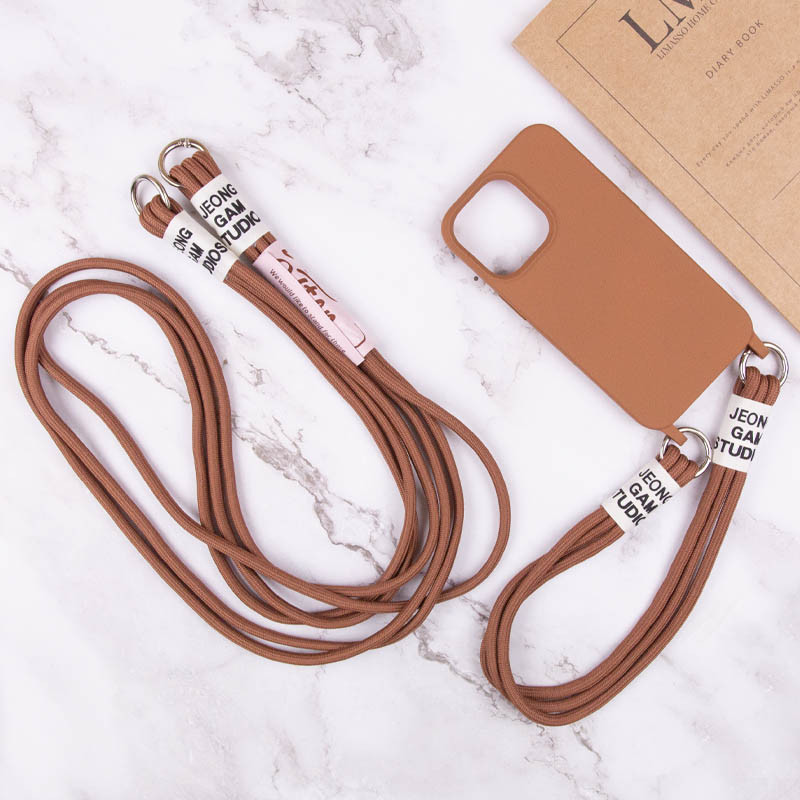 Заказать Чехол TPU two straps California для Apple iPhone 11 (6.1") (Коричневый) на vchehle.ua