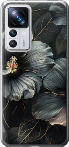 Чехол Черные цветы для Xiaomi 12T Pro