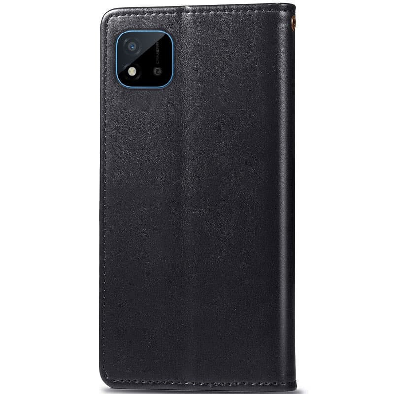 Кожаный чехол-книжка GETMAN Gallant (PU) для Realme C11 (Черный) в магазине vchehle.ua