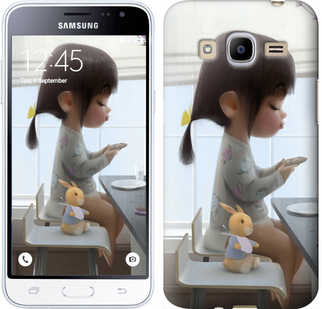 

Чехол Милая девочка с зайчиком для Samsung Galaxy J2 (2016) J210 636452