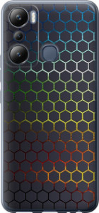 Чехол Переливающиеся соты для Infinix Hot 20i