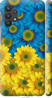 Чехол Жёлто-голубые цветы для Samsung Galaxy A32 A325F