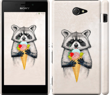 

Чехол Енотик с мороженым для Sony Xperia M2 D2305 801202