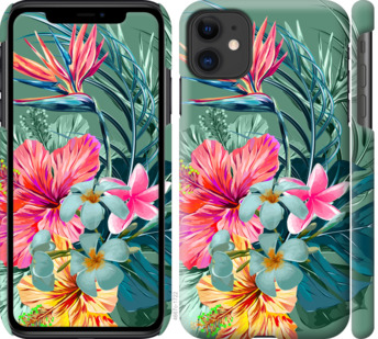 

Чехол Тропические цветы v1 для iPhone 11 844758
