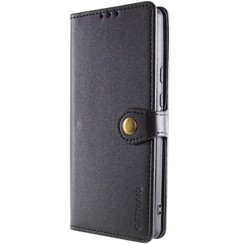 Фото Кожаный чехол-книжка GETMAN Gallant (PU) для Xiaomi Redmi Note 14 5G (Черный) на vchehle.ua