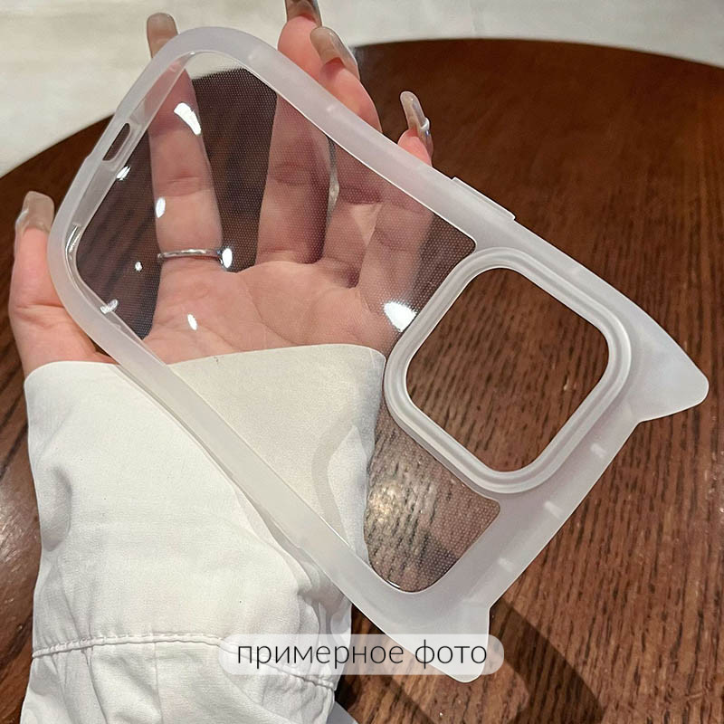 Фото Чохол TPU Cat для Apple iPhone 16e (6.1") (Transparent) в маназині vchehle.ua