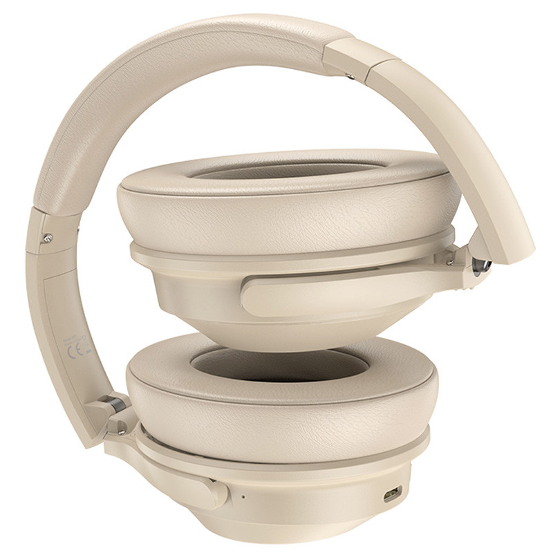 Фото Уценка Накладные беспроводные наушники Hoco W37 Sound Active Noise Reduction (Вскрытая упаковка / Gold champagne) на vchehle.ua