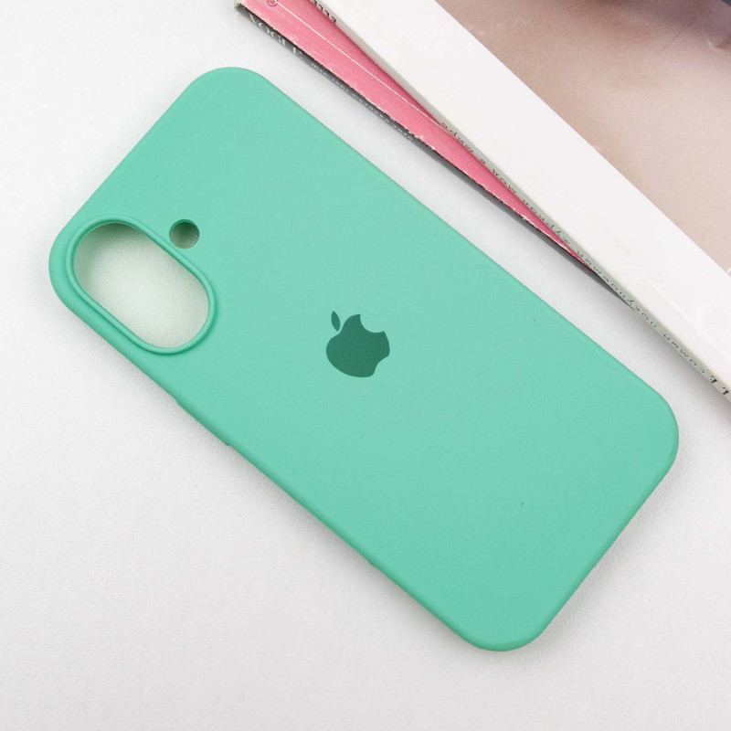 Фото Чохол Silicone Case Full Protective (AA) на Apple iPhone 16 Plus (6.7") (Бірюзовий / Marine Green) на vchehle.ua