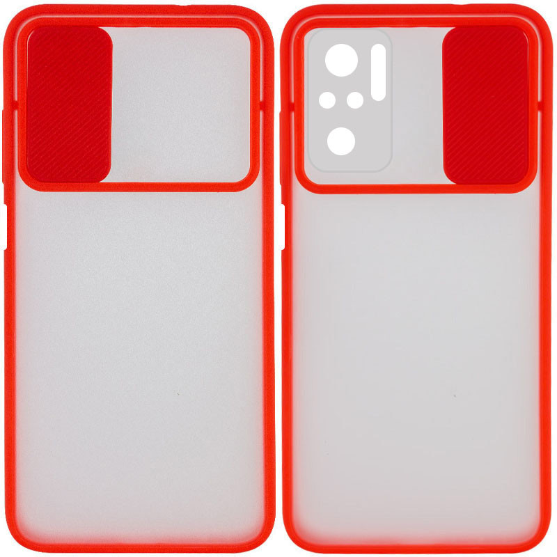 

Чохол Camshield mate TPU зі шторкою для камери для Xiaomi Redmi Note 10 / Note 10s (Червоний) 1206736