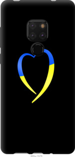 Чехол Жёлто-голубое сердце для Huawei Mate 20