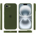 Фото Чохол Silicone Case Full Camera Protective (AA) на Apple iPhone 16e (6.1") (Зелений / Dark Olive) в маназині vchehle.ua