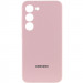 Чехол Silicone Cover Lakshmi Full Camera (AAA) with Logo для Samsung Galaxy S24 (Розовый / Pink Sand)