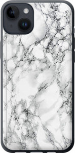 Чохол Мармур білий на iPhone 14 Plus