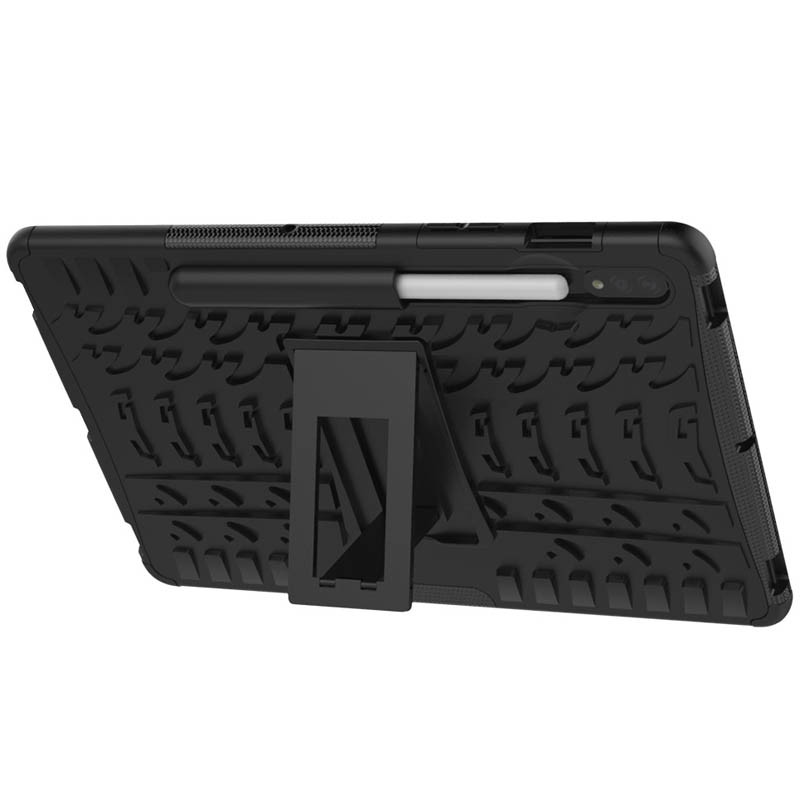 Фото TPU+PC чехол Protector Stand для Samsung Galaxy Tab S9+ / S9+ FE / S10+ 12.4'' (Black) в магазине vchehle.ua