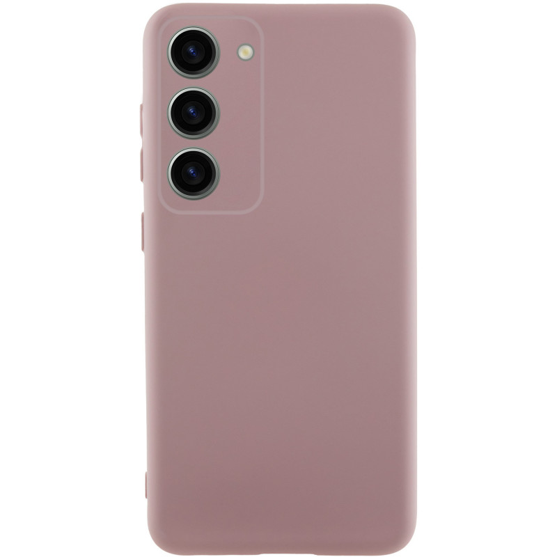 Чехол Silicone Cover Lakshmi Full Camera (AA) для Samsung Galaxy S24 FE (Розовый / Pink Sand)