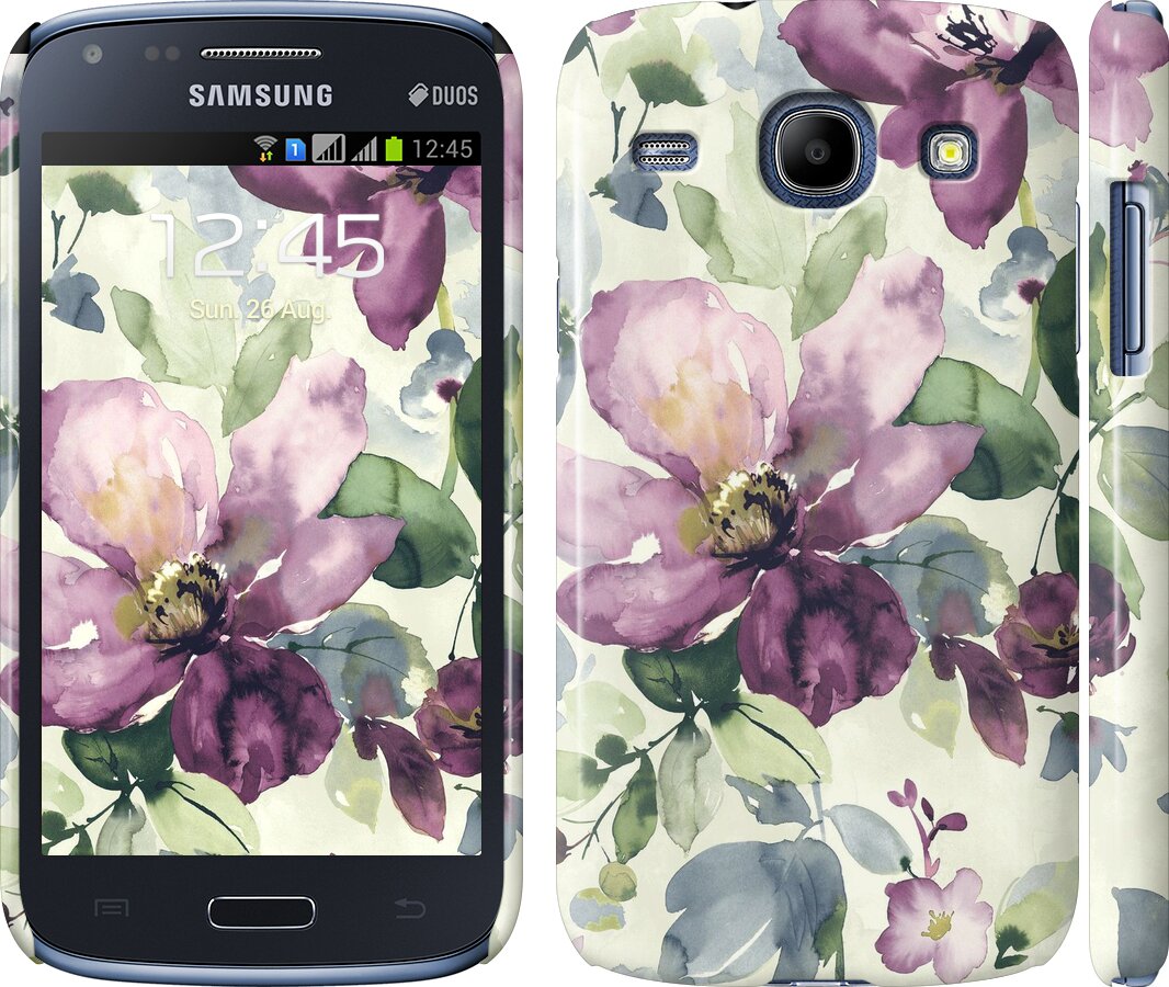 

Чехол Цветы акварелью для Samsung Galaxy Core i8262 296321